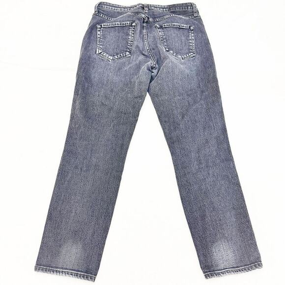 AMO High Rise Stix Crop Washed Black Denim Jeans Charcoal Size 30 - Picture 3 of 9